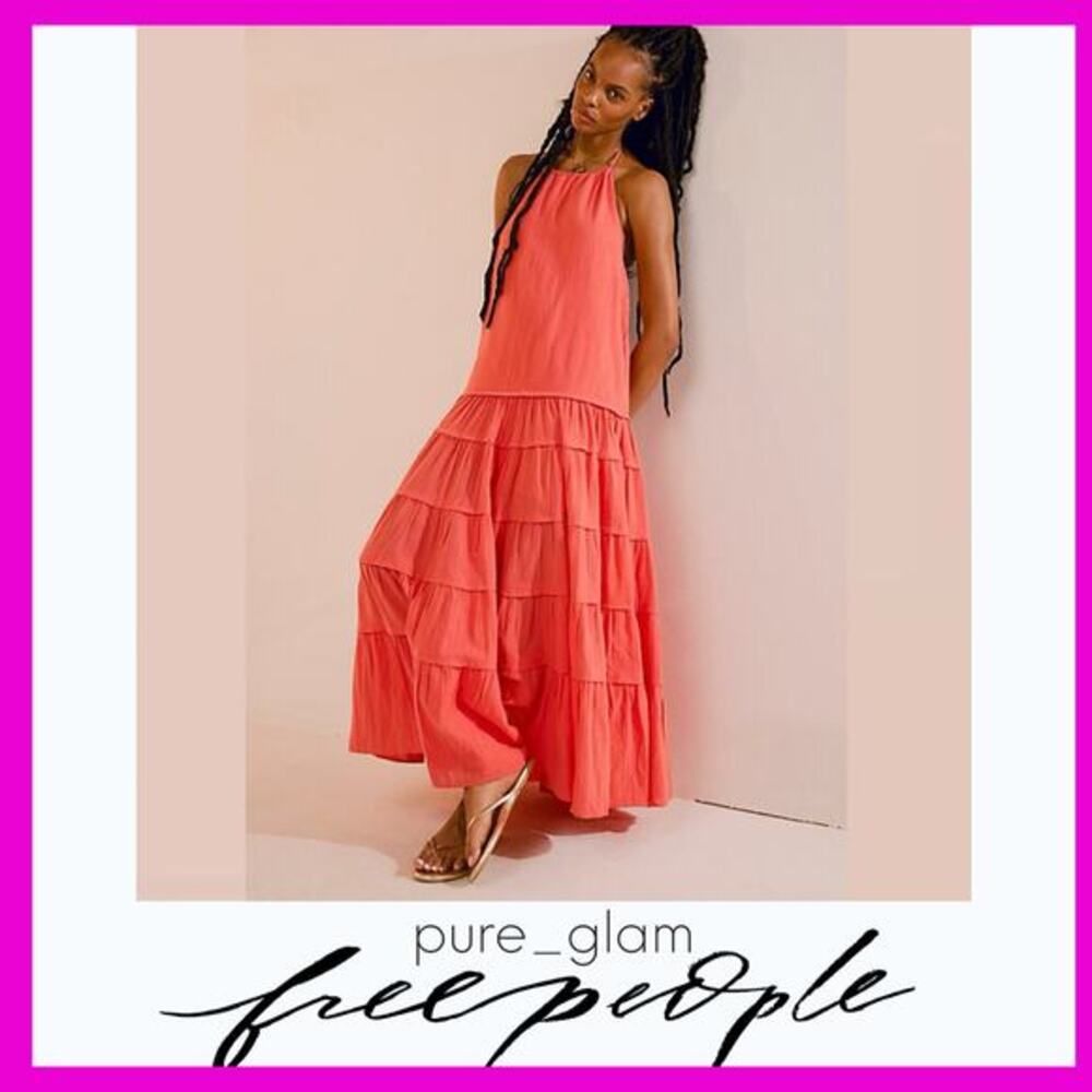 Free People maxi dress trave vacation long boho